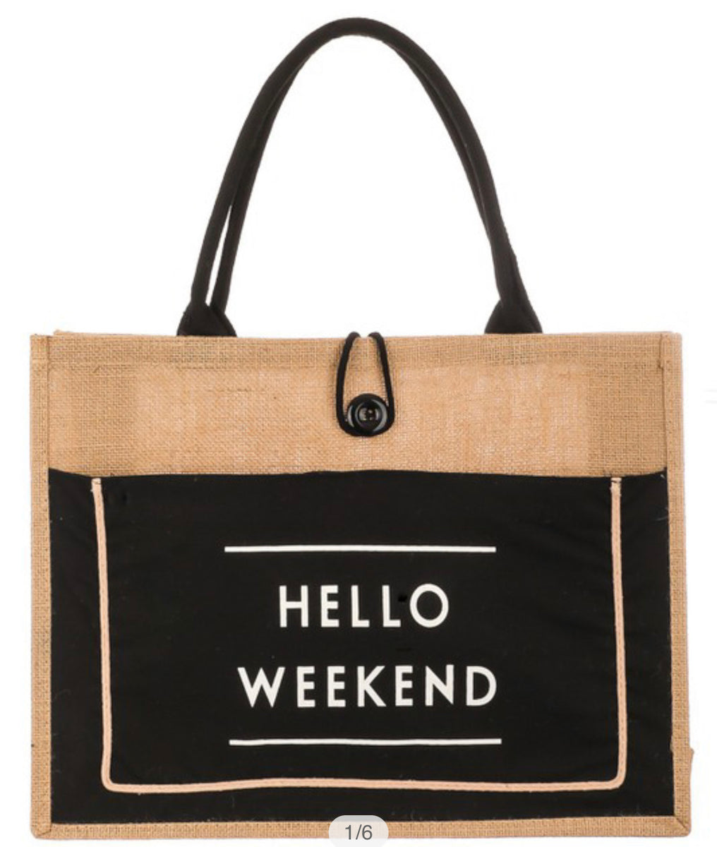 Hello Weekend Tote – Emmalyn Love