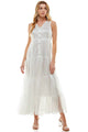 White Tiered Maxi Dress