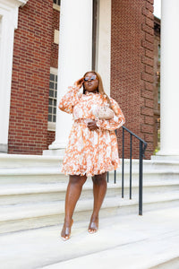 Pumpkin Spice Ruffle Mini Dress