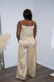 Emma's Silk Cami Pants Set In Champagne
